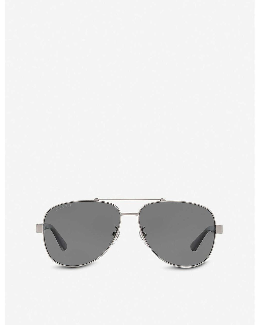 Gucci GG0528S Polarized 007 Sunglasses Grey in Gray for Men | Lyst