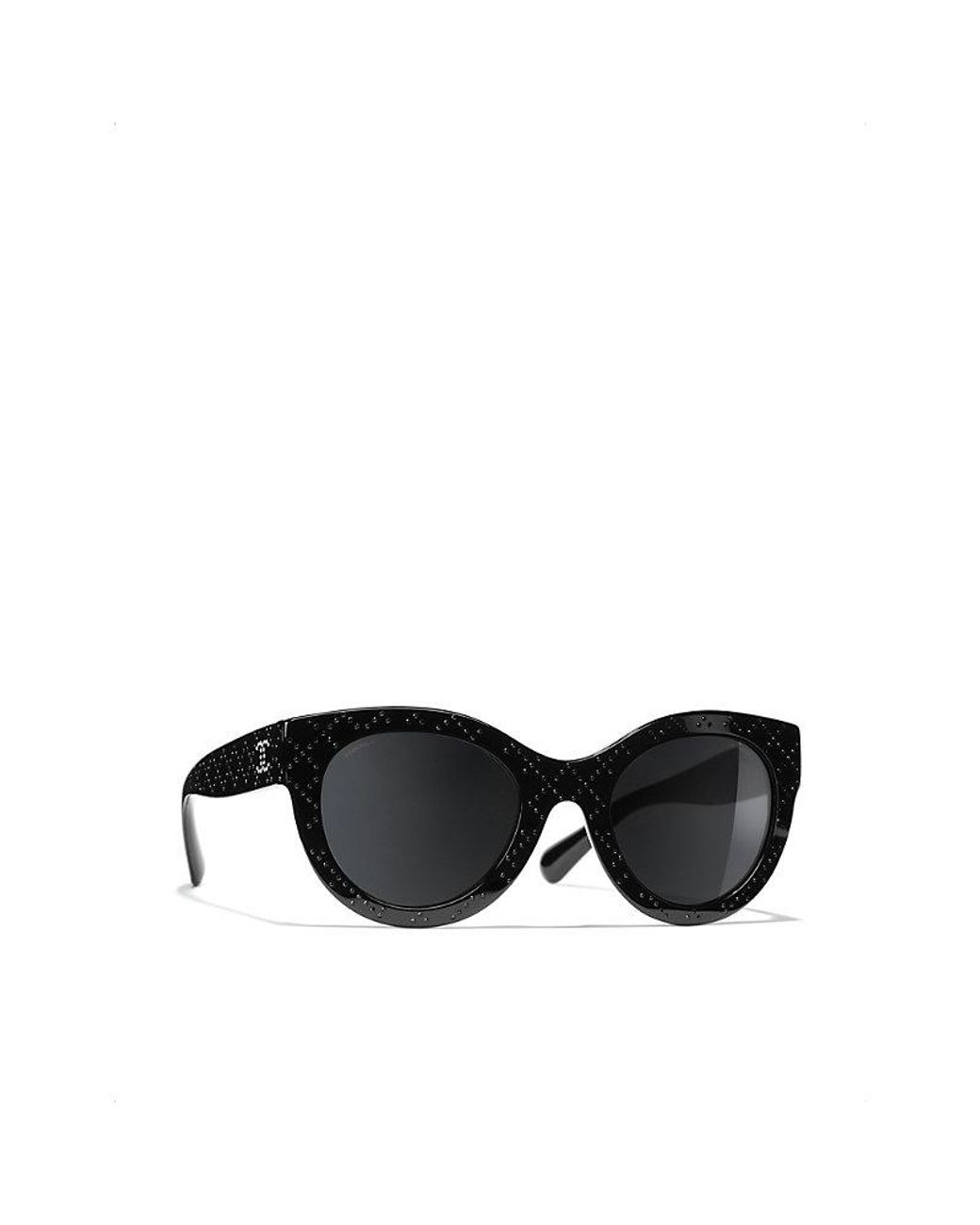 Chanel Butterfly Sunglasses in Black | Lyst UK