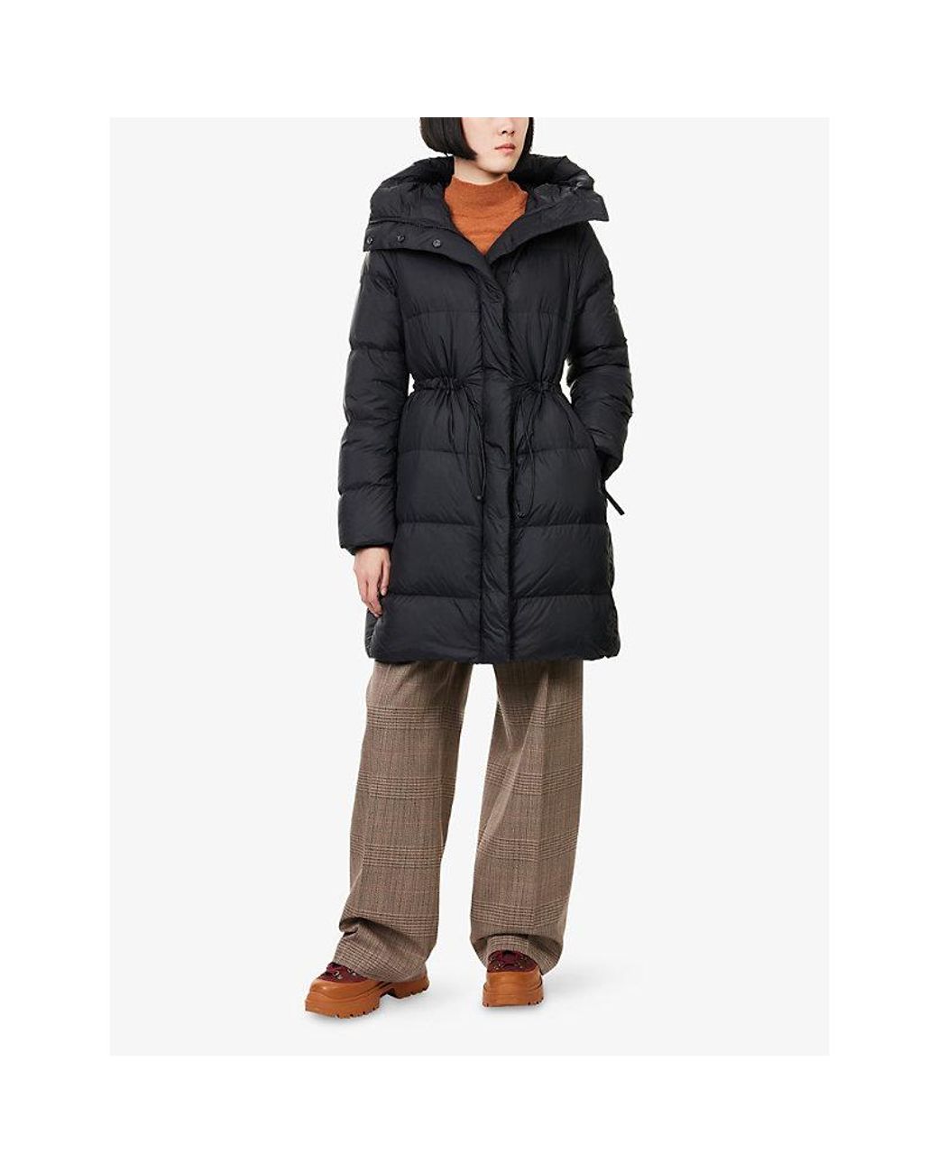 Canada Goose Blue Mystique Long Puffer Nylon-Down Jacket