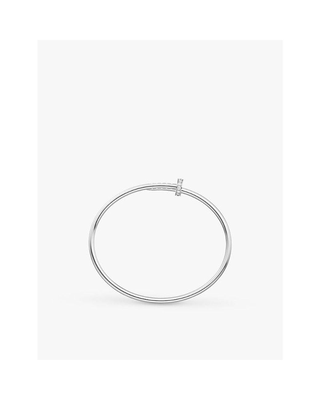 Cartier White Juste Un Clou 18Ct- And 0.18Ct Brilliant-Cut Diamond Bracelet