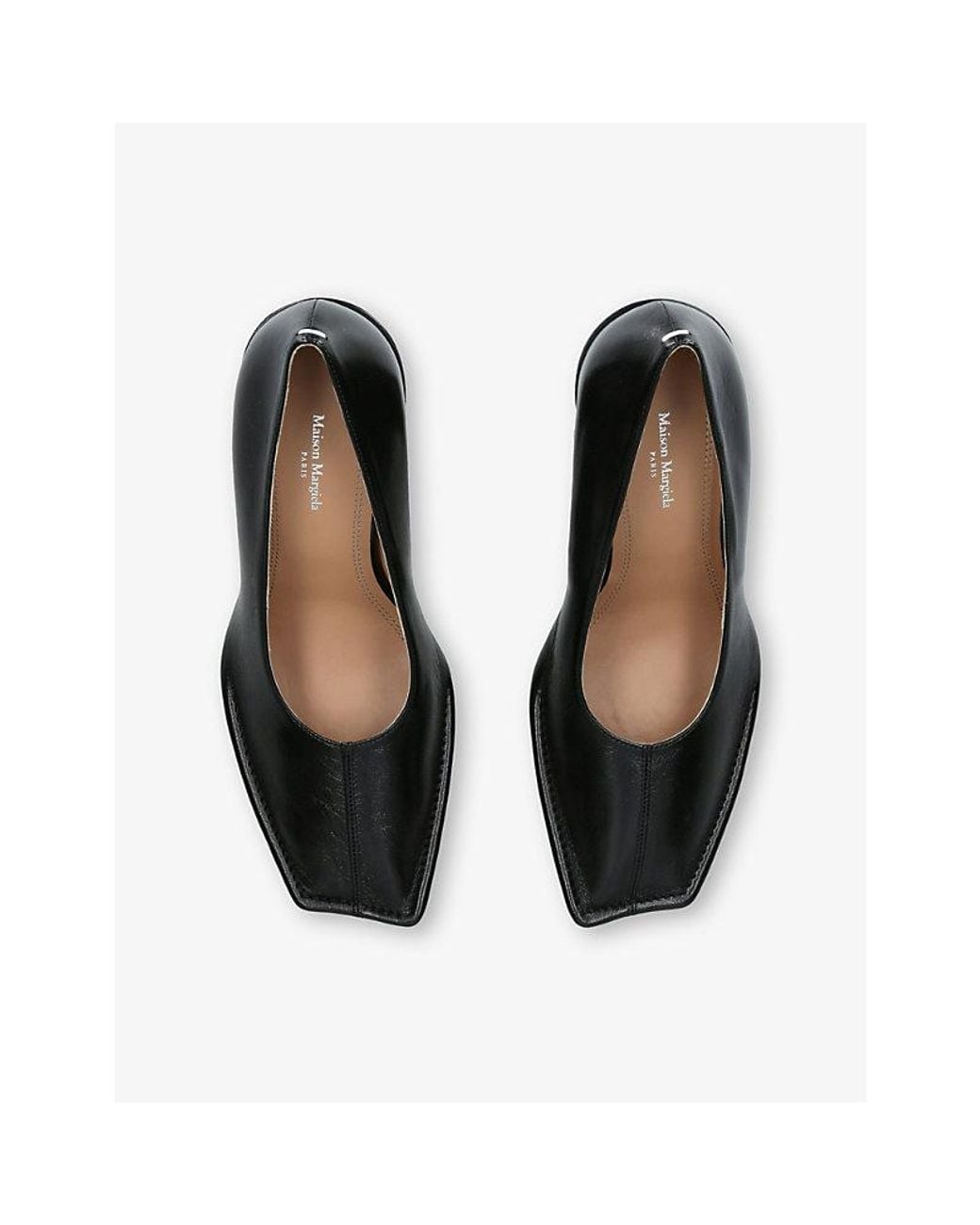 Maison Margiela Black Piped 85 Leather Courts