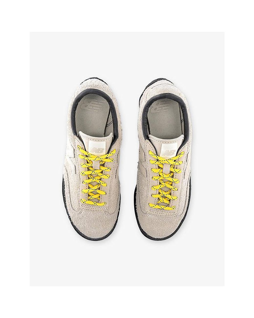 New Balance White Gator Run Suede Trainers for men