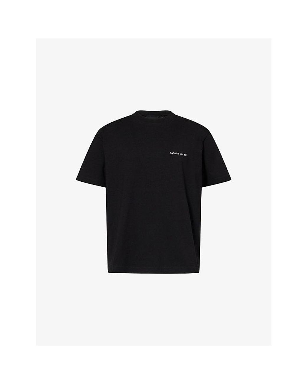 Canada Goose Black Novo Graphic-Print Cotton-Jersey T-Shirt for men