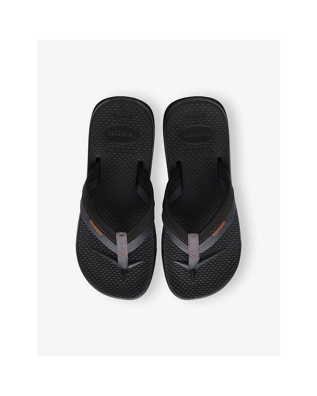 Havaianas Black Track Plus Rubber Flip-Flops