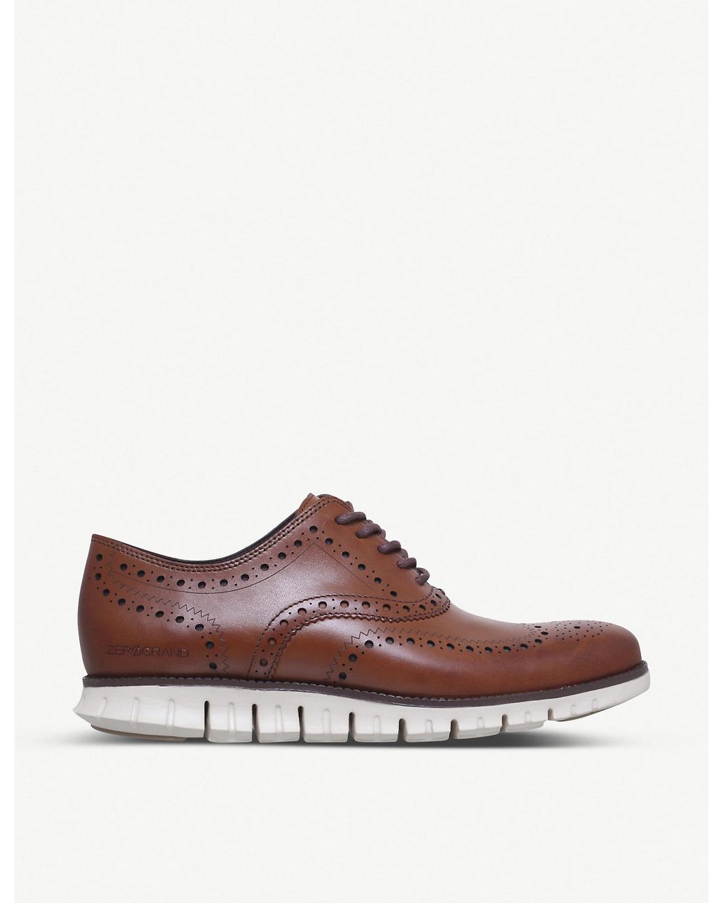 Cole Haan Cole Hann Zerøgrand Wingtip Leather Dress Shoes in British ...