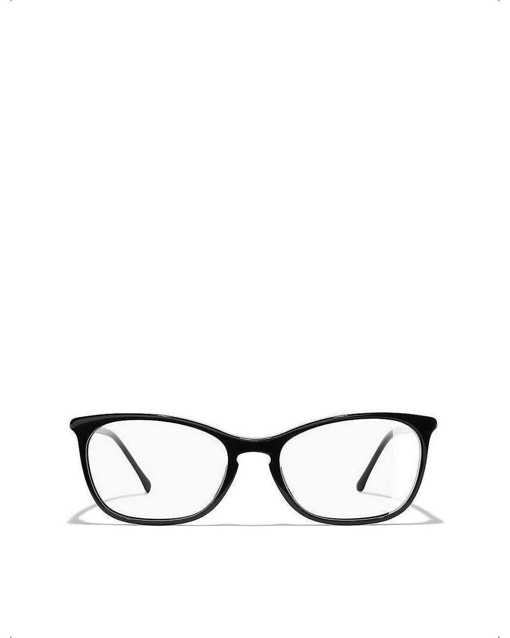 Chanel Rectangle Eyeglasses in Black