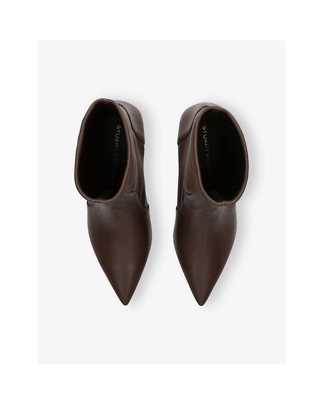 Stuart Weitzman Brown Vinnie 50 Leather Ankle Boots