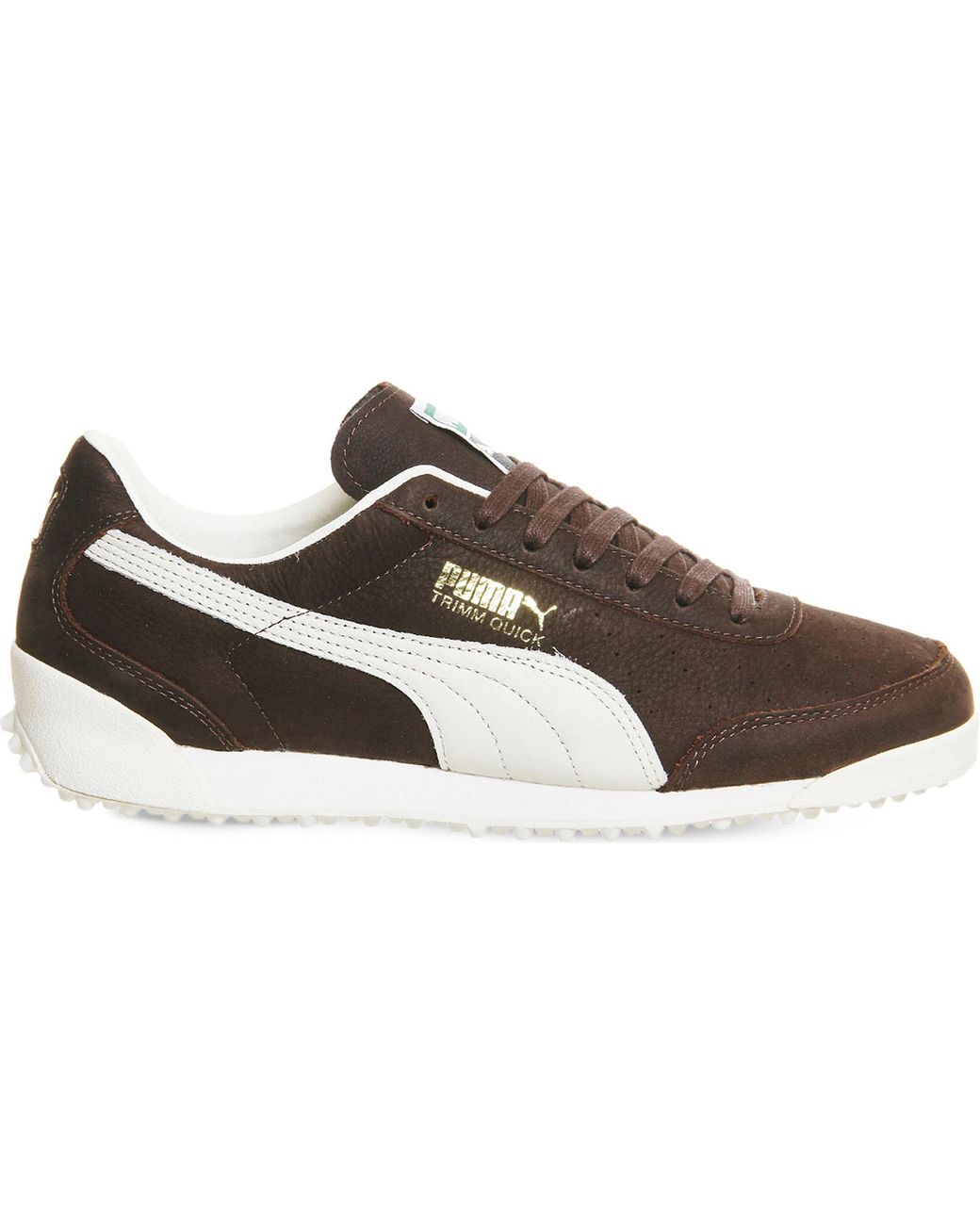 PUMA Trimm Quick Suede And Leather Trainers for Men | Lyst