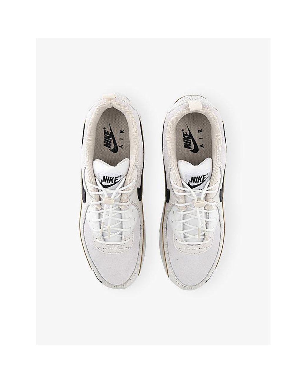 Nike White Air Max 90 Leather And Mesh Trainers for men