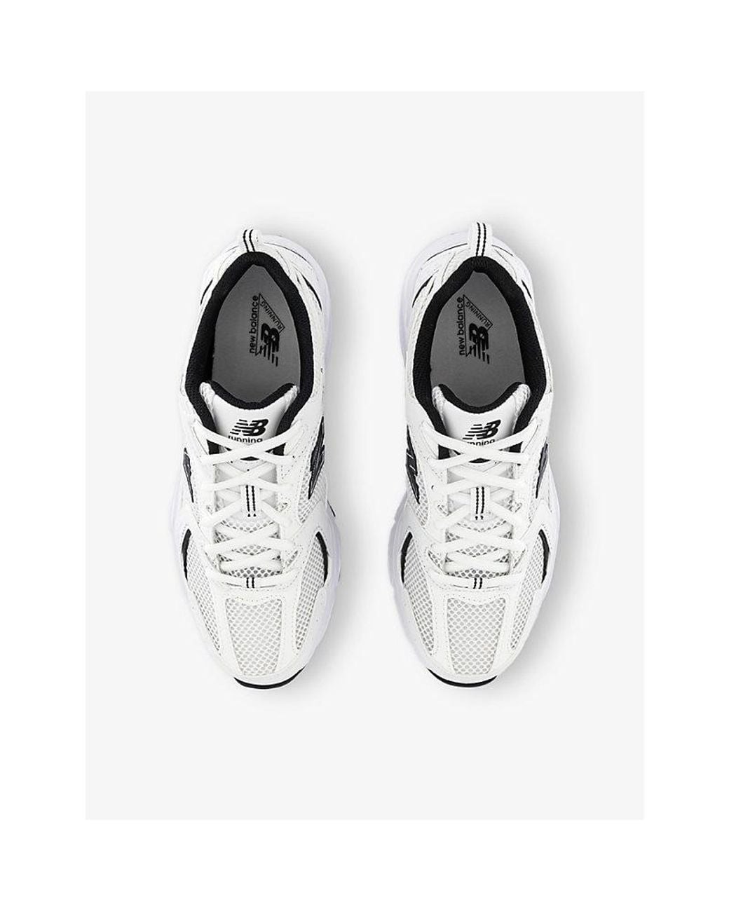 New Balance White Mr530 Logo-Embossed Leather And Mesh Low-Top Trainers for men