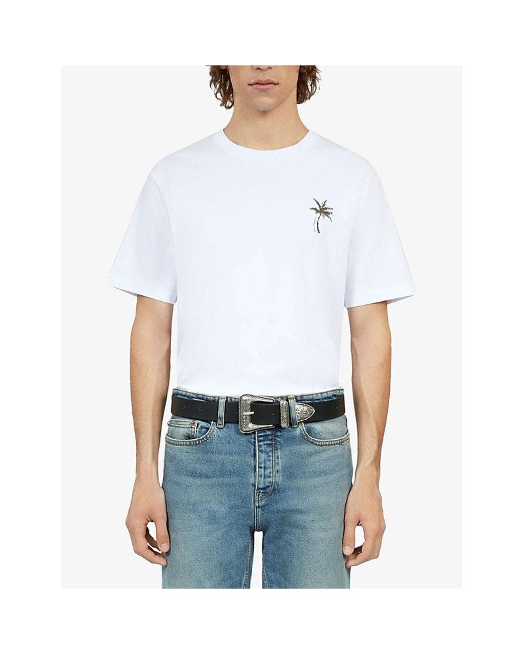 The Kooples Black Wide Leather Belt