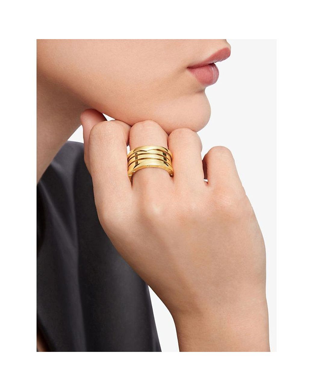 BVLGARI Metallic B.Zero1 Four-Band 18Ct- Ring