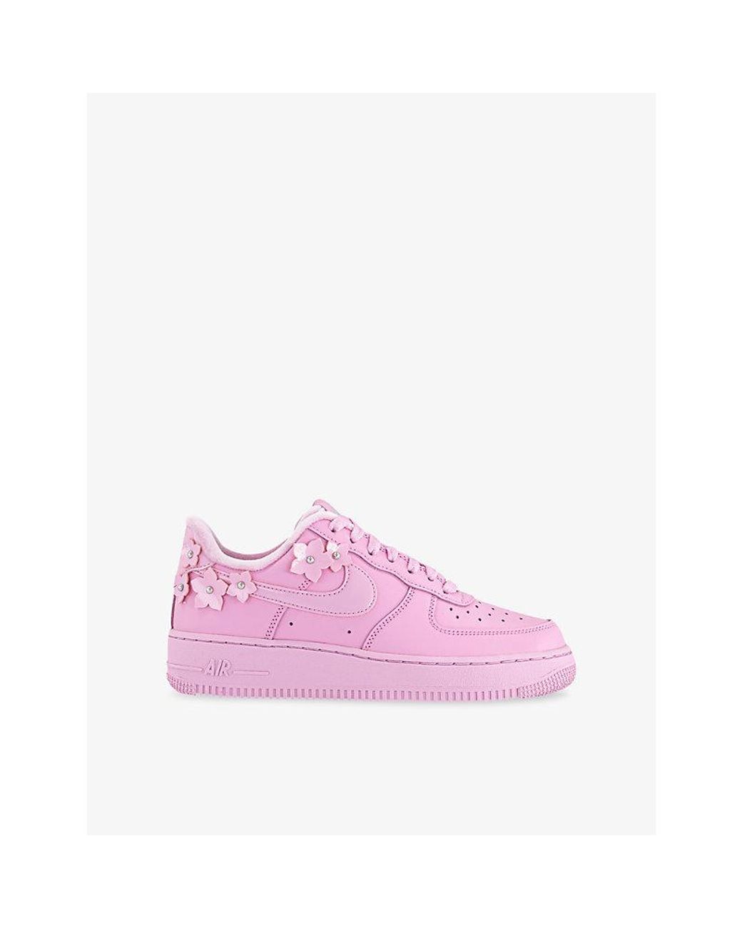 Nike Pink Air Force 1 '07 Leather Trainers