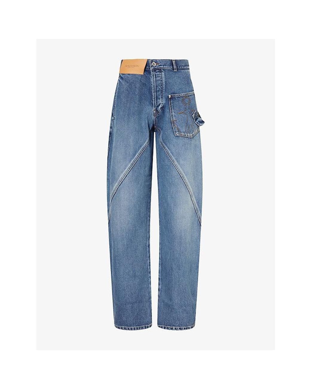 J.W. Anderson Blue Twisted Workwear Cotton Denim Jeans