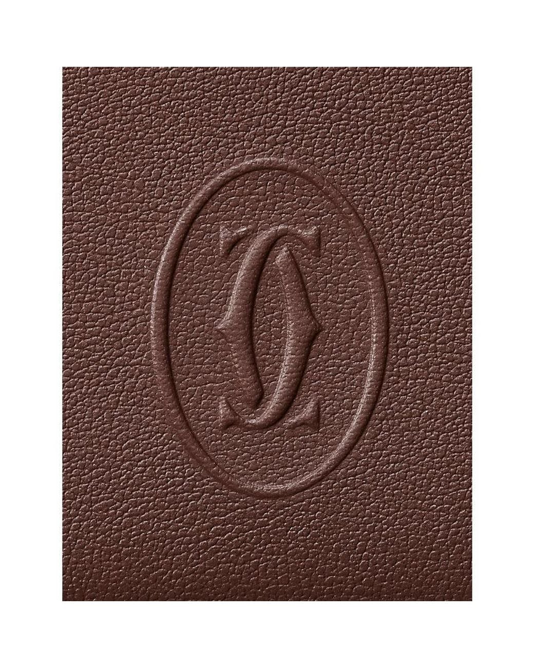 Cartier Brown Must De Leather Card Holder