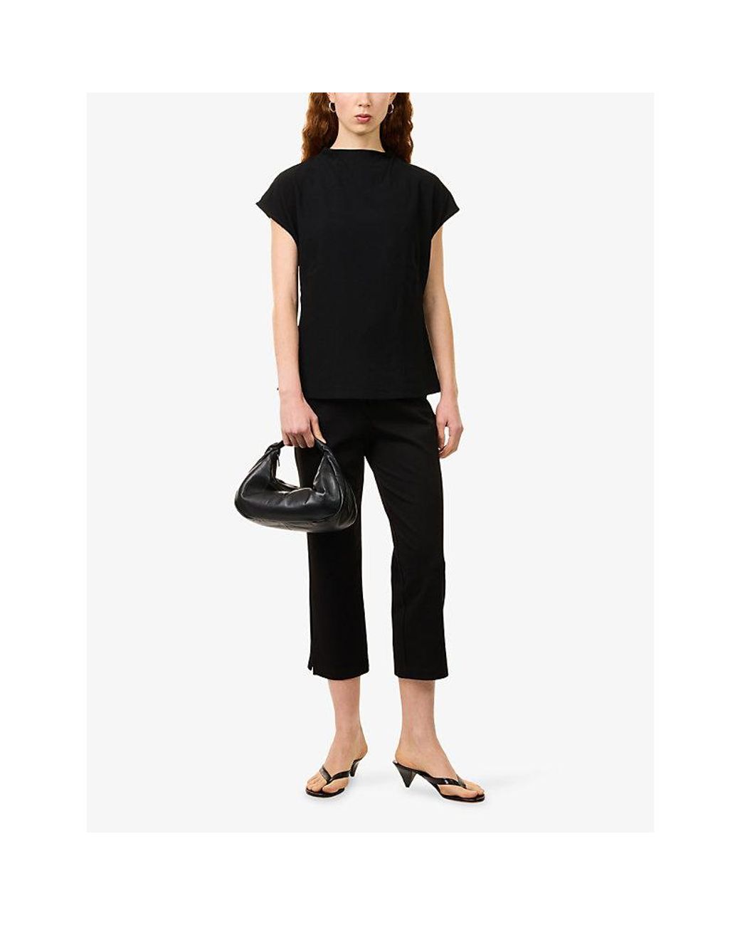 Stylein Black Borno Sleeveless Woven Top