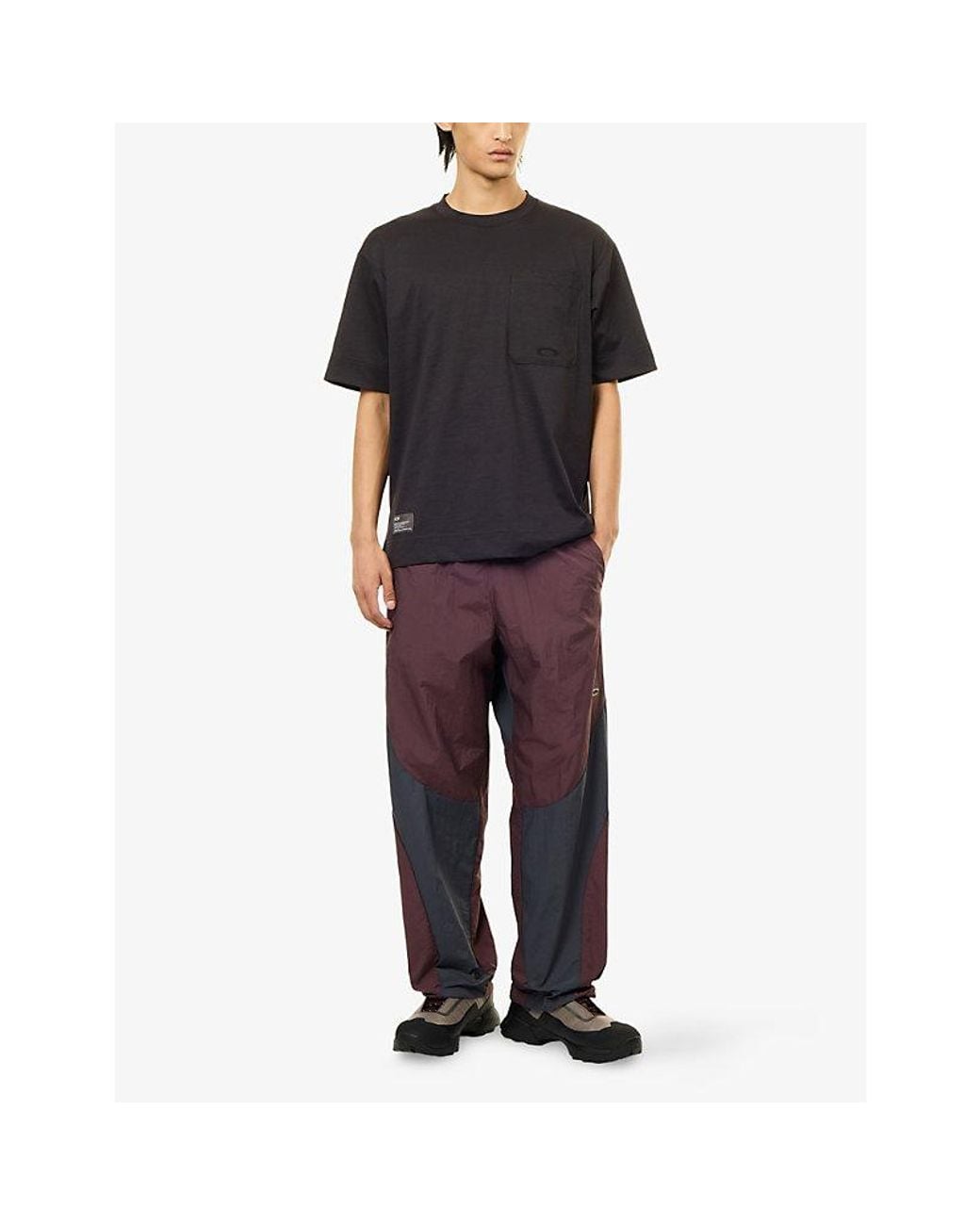 Oakley Purple Icons Shell Track Trousers for men