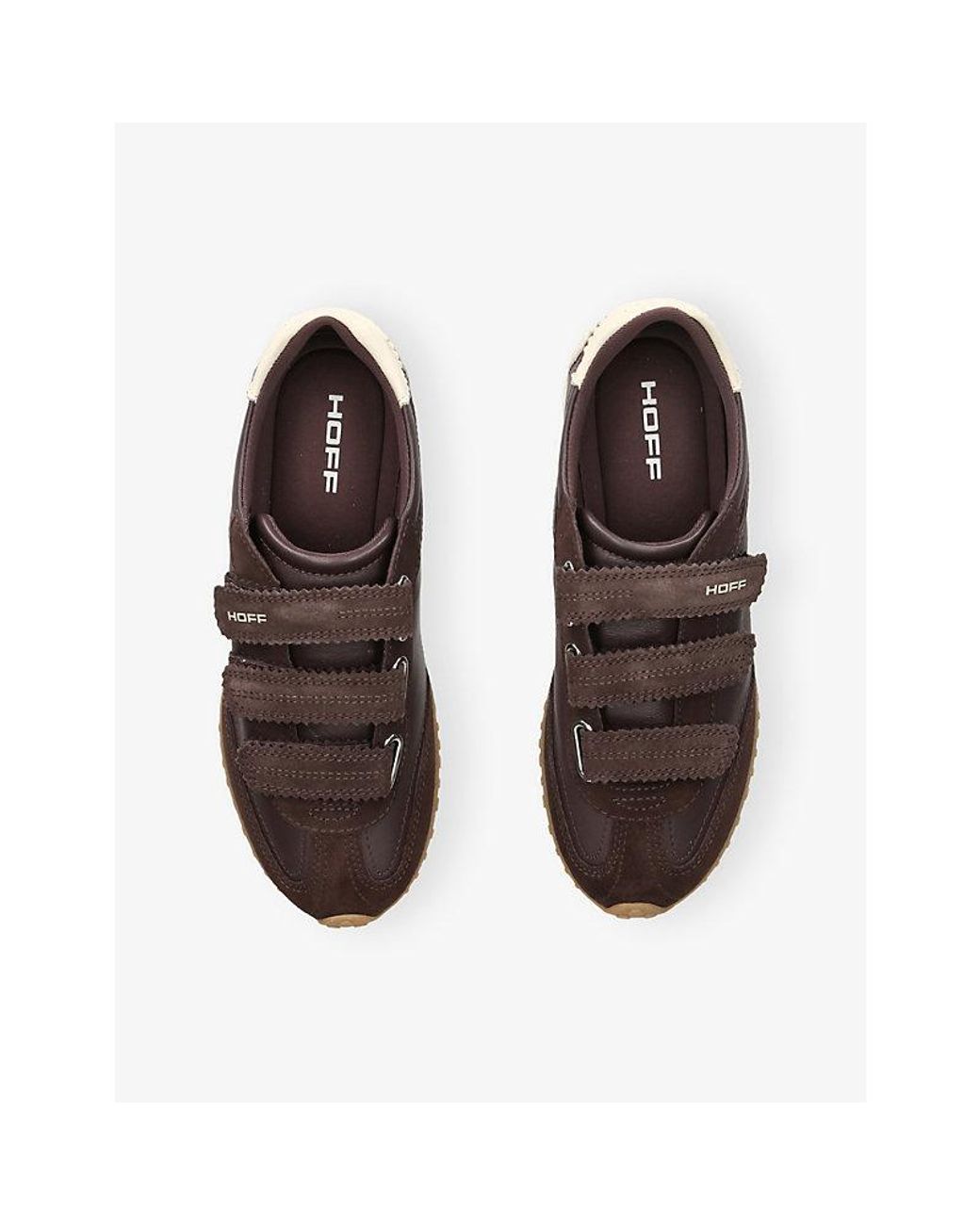 HOFF Brown Bridge Leather And Suede Trainers