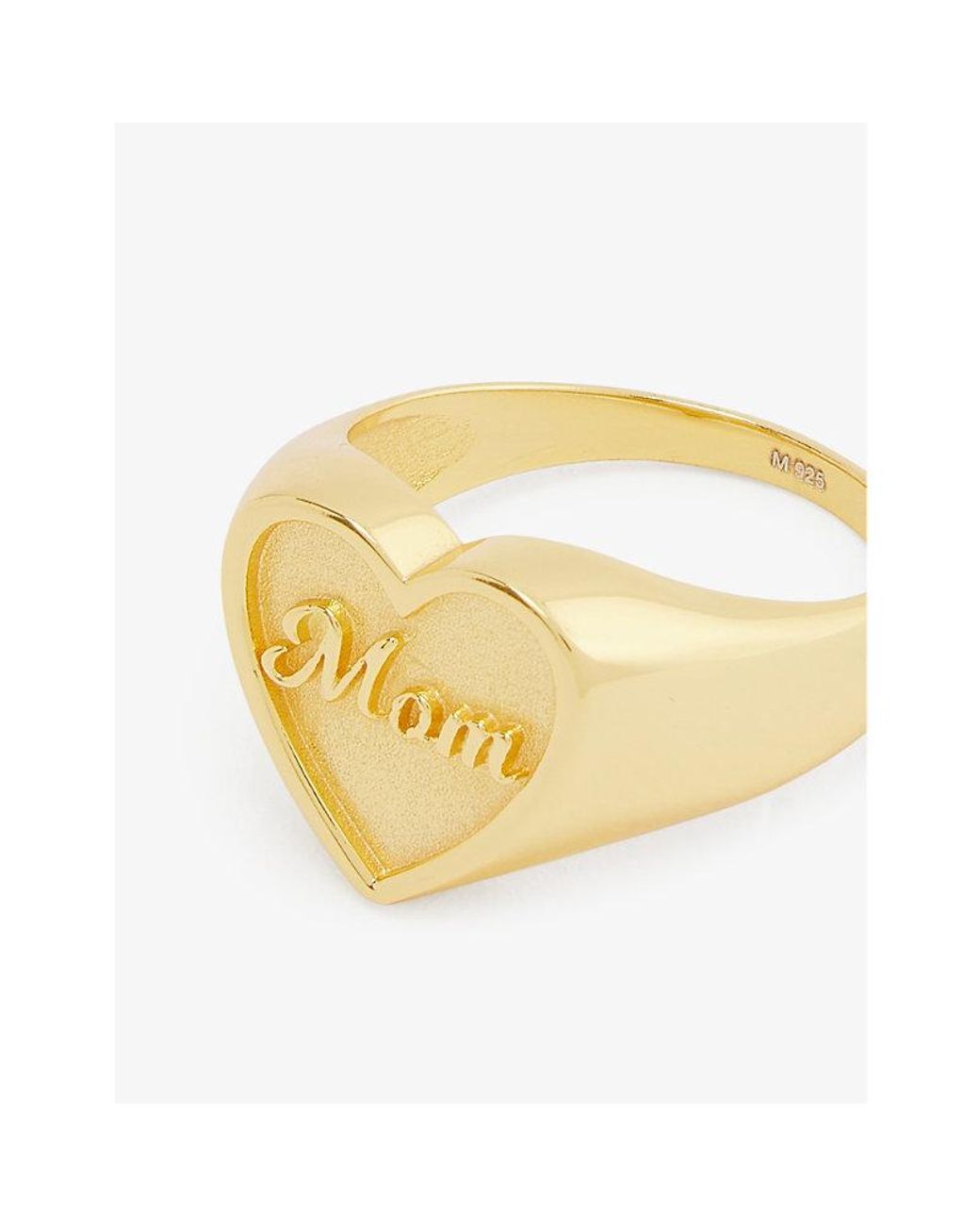 The M Jewelers Mom ct Yellow Vermeil plated Sterling silver