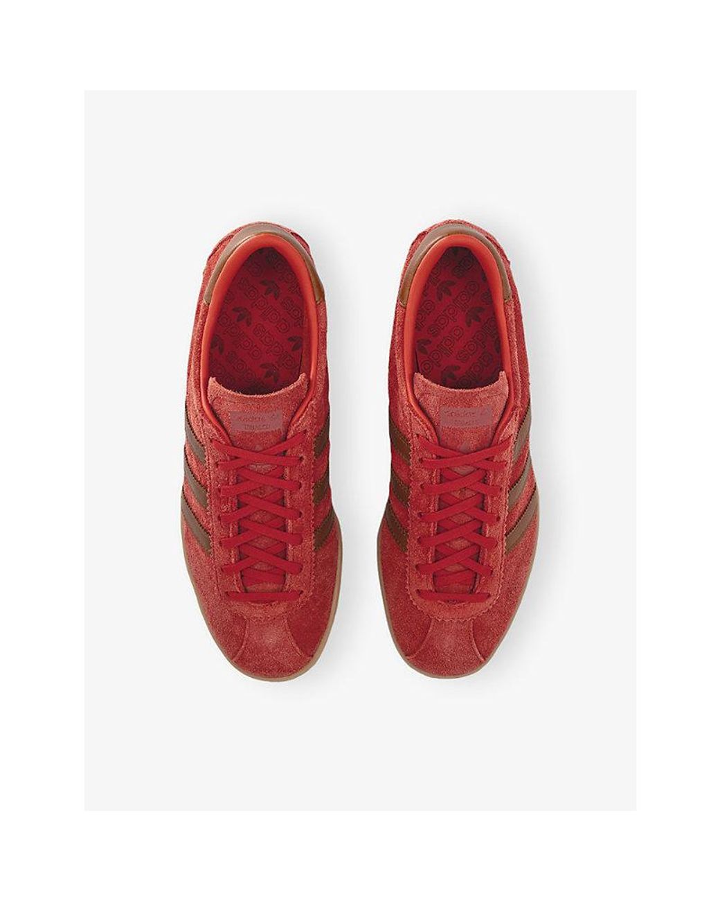 Adidas Red Tobacco Suede Trainers for men