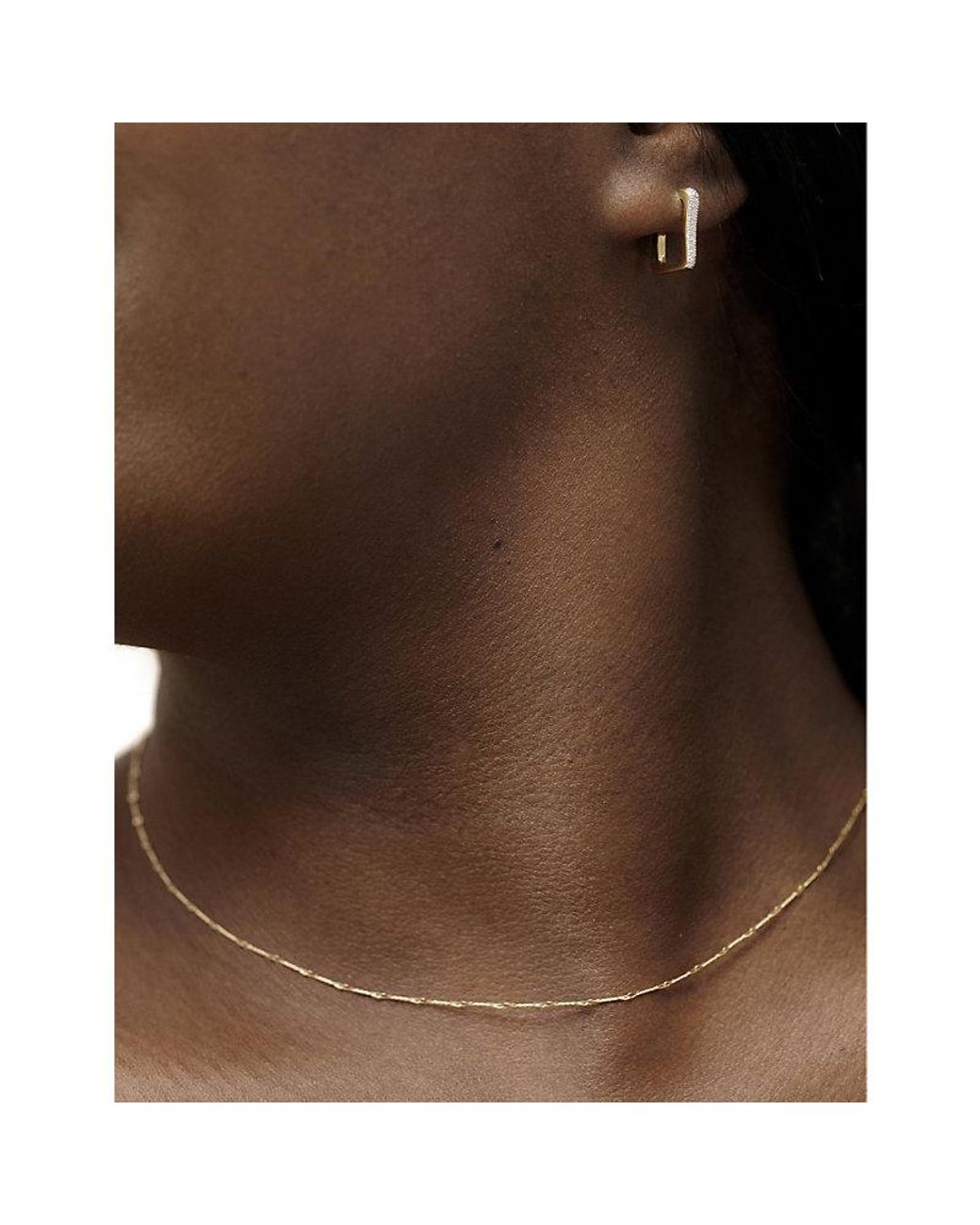 Monica Vinader Natural Fine Twist 18Ct-Plated Sterling Vermeil Choker Necklace