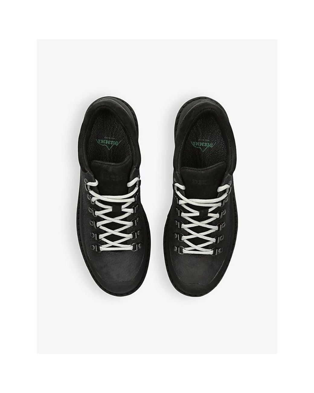 Diemme Black Cornaro Gomma Low-Top Leather Boots for men