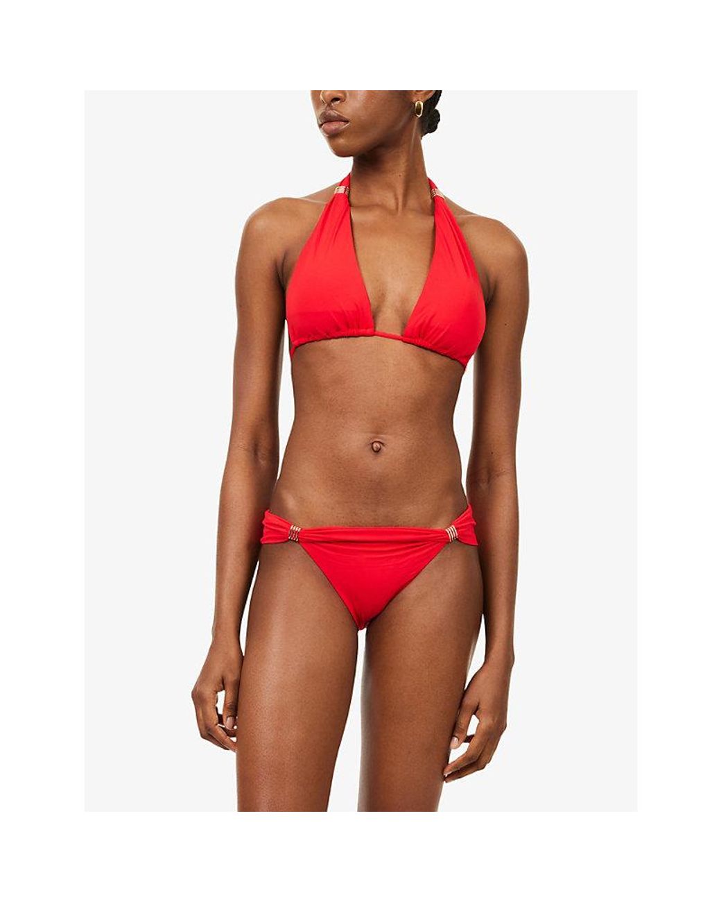 Melissa Odabash Red Grenada Bikini Top