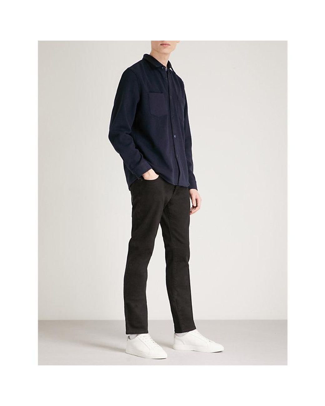 Neuw Black Slim-Fit Tapered Jeans for men