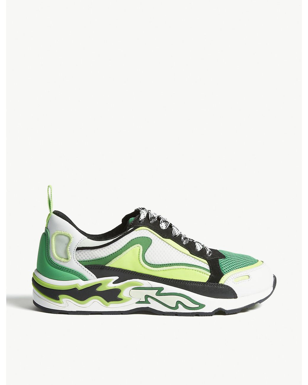 Sandro Women's Green Flame Sneakers