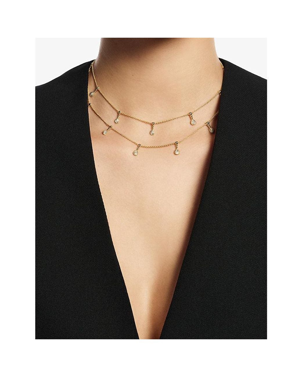 Boucheron White Serpent Bohème 9-Motif 18Ct- And 0.24Ct Diamond Necklace
