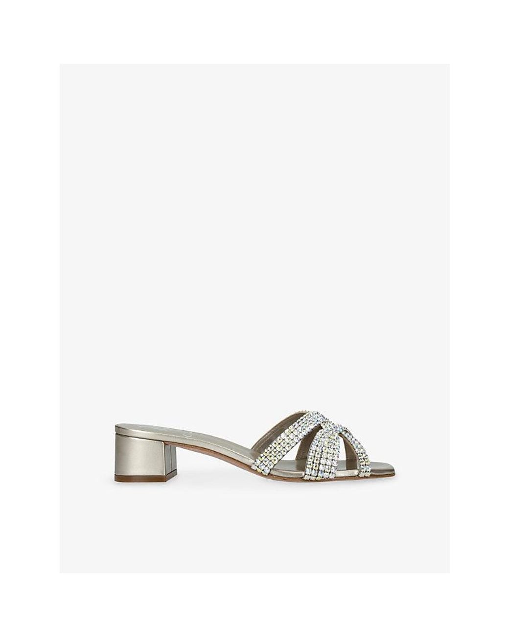Gina Metallic Cornelia Leather Mules