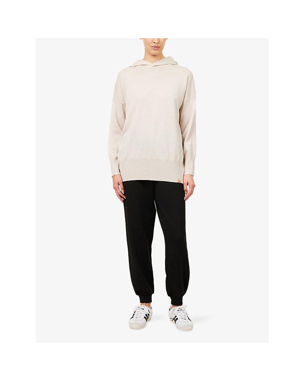 Now You Live Natural Beeby Knitted Merino-Wool Hoody