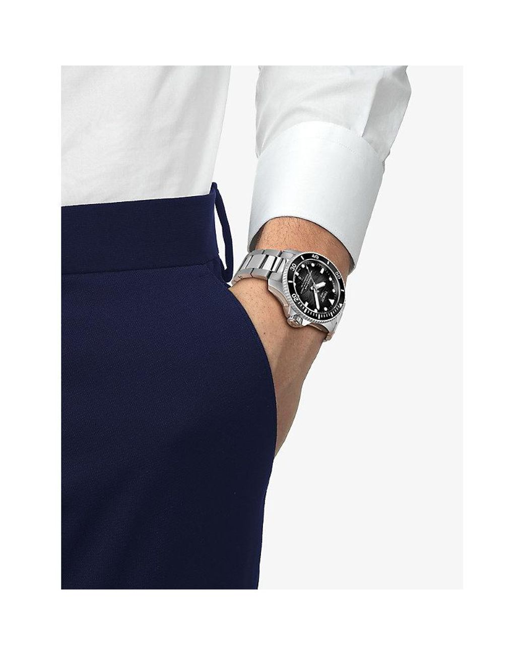 Tissot Metallic Seastar 2000 Stainless-Steel And Ceramic Watch 44Mm