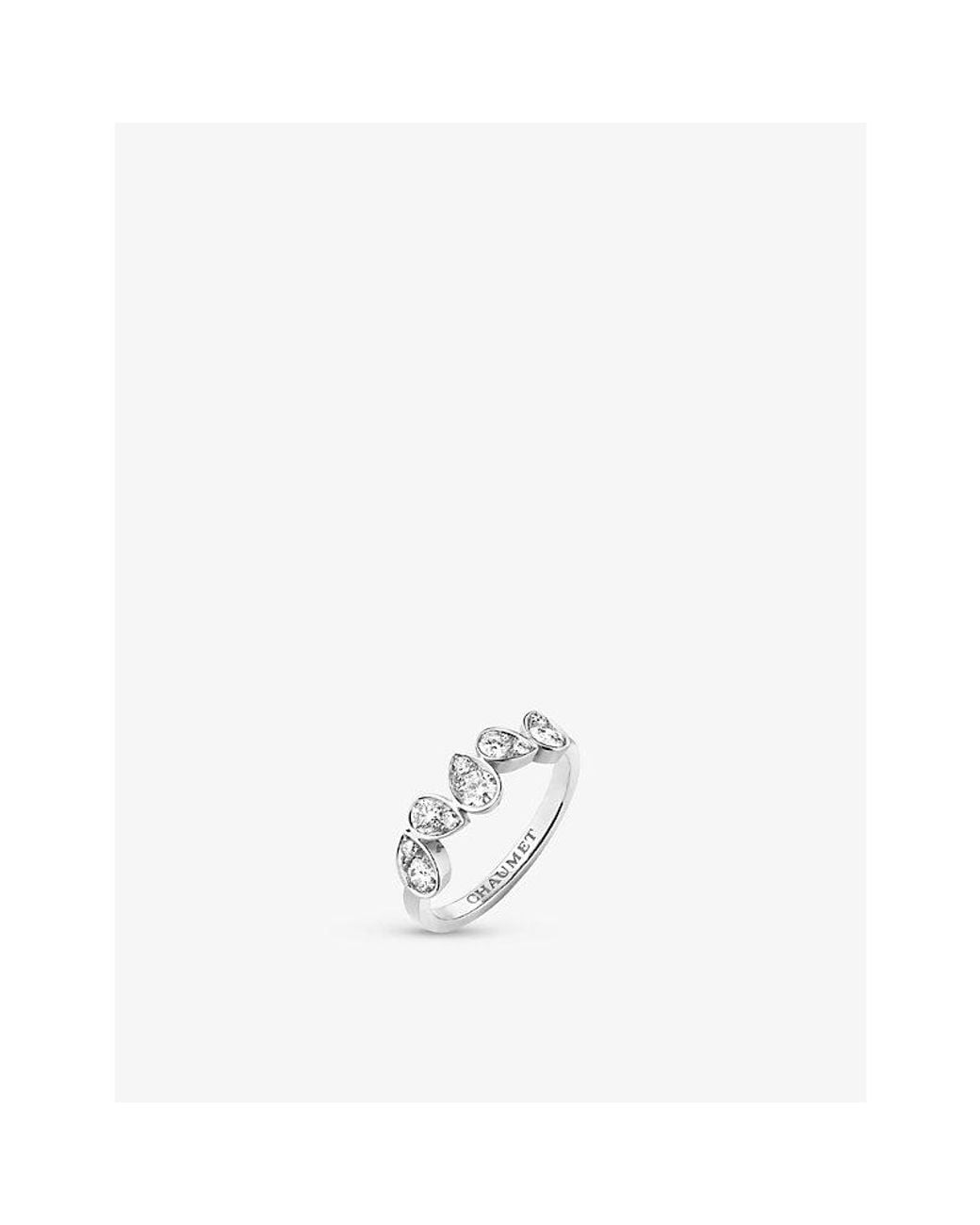 Chaumet White Joséphine Ronde D'Aigrettes 18Ct- And 0.53Ct Brilliant-Cut Diamond Ring