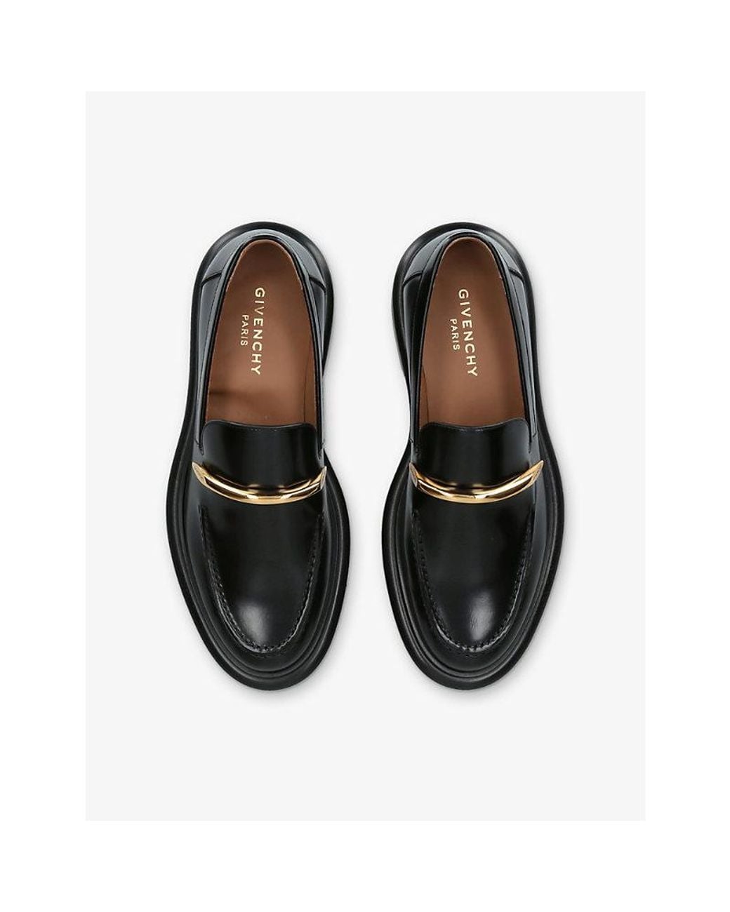 Givenchy Black Pinch Brushed Leather Loafers