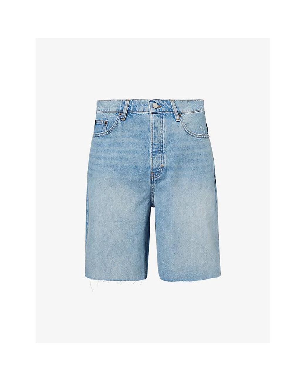 FRAME Blue Baggy Shorts for men