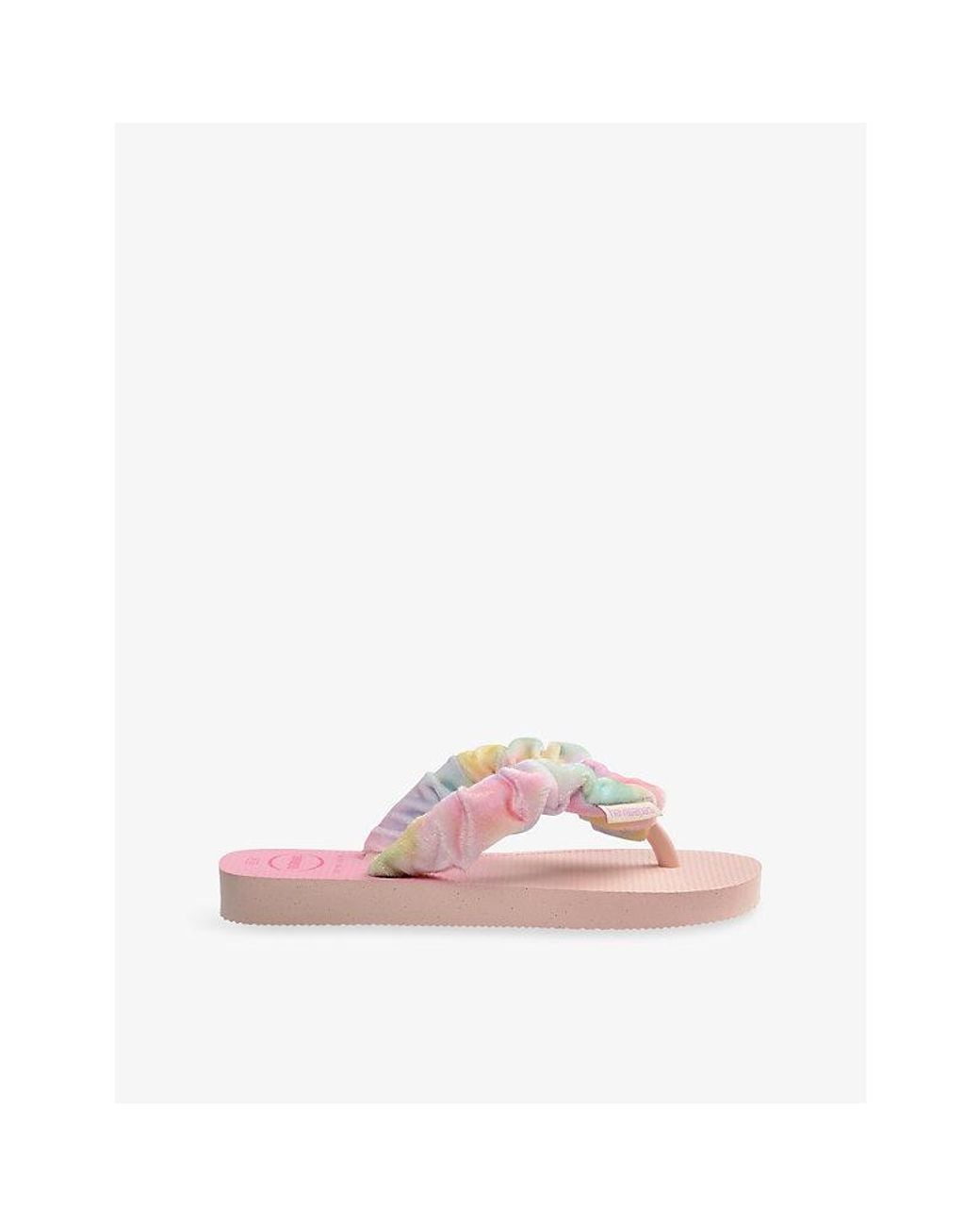 Havaianas Pink Kids' Fluffy Rubber Flip Flops