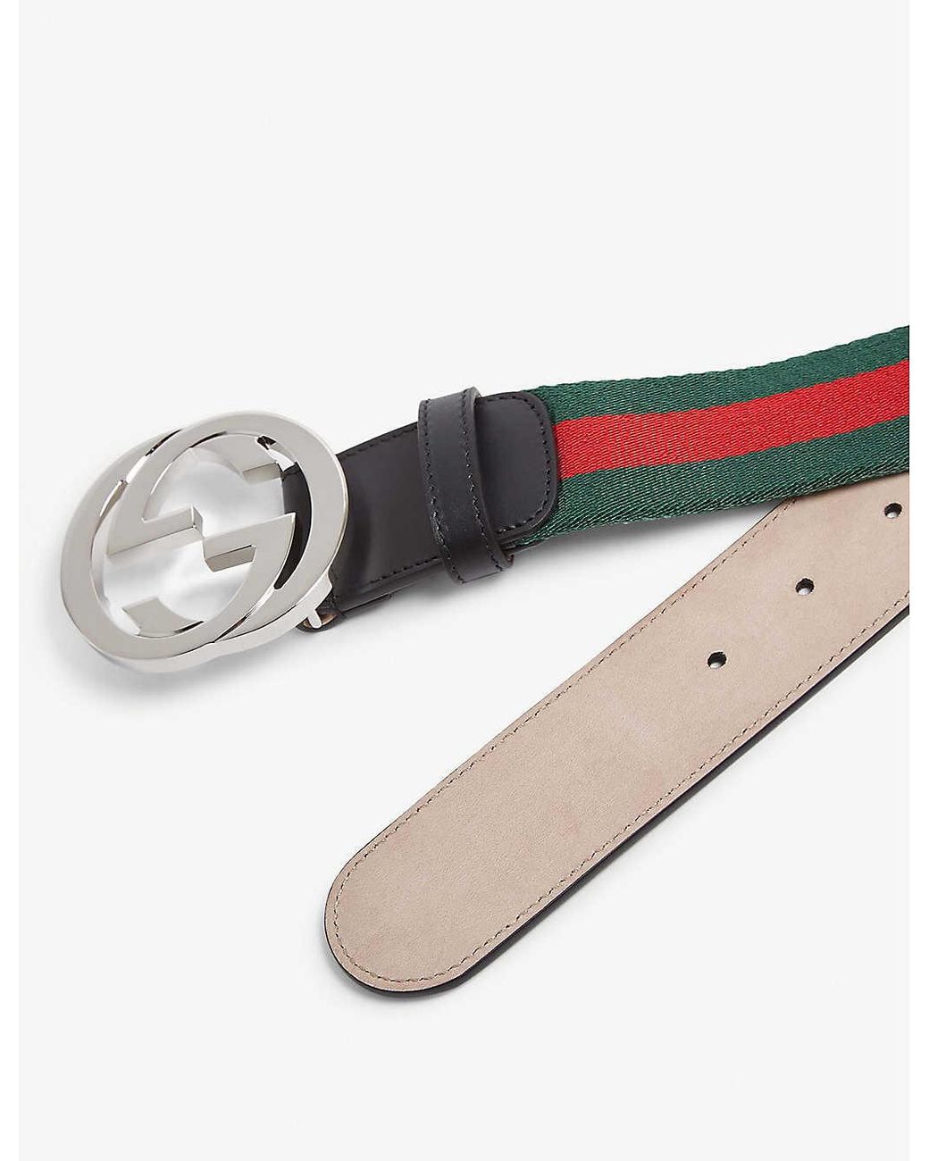 gucci web band belt