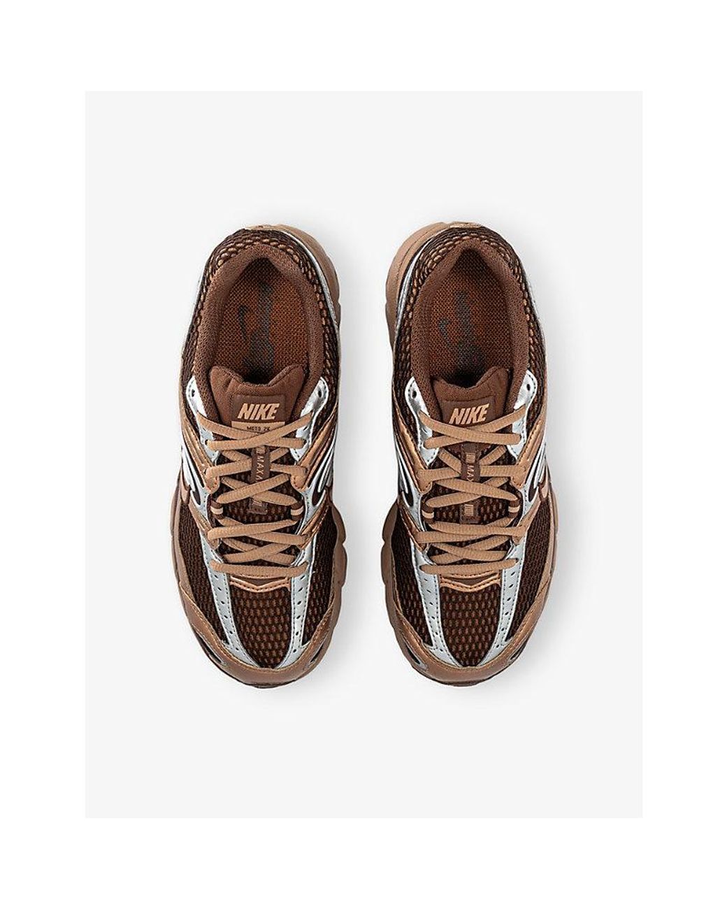 Nike Brown Air Max Moto 2K Mesh And Faux-Leather Trainers