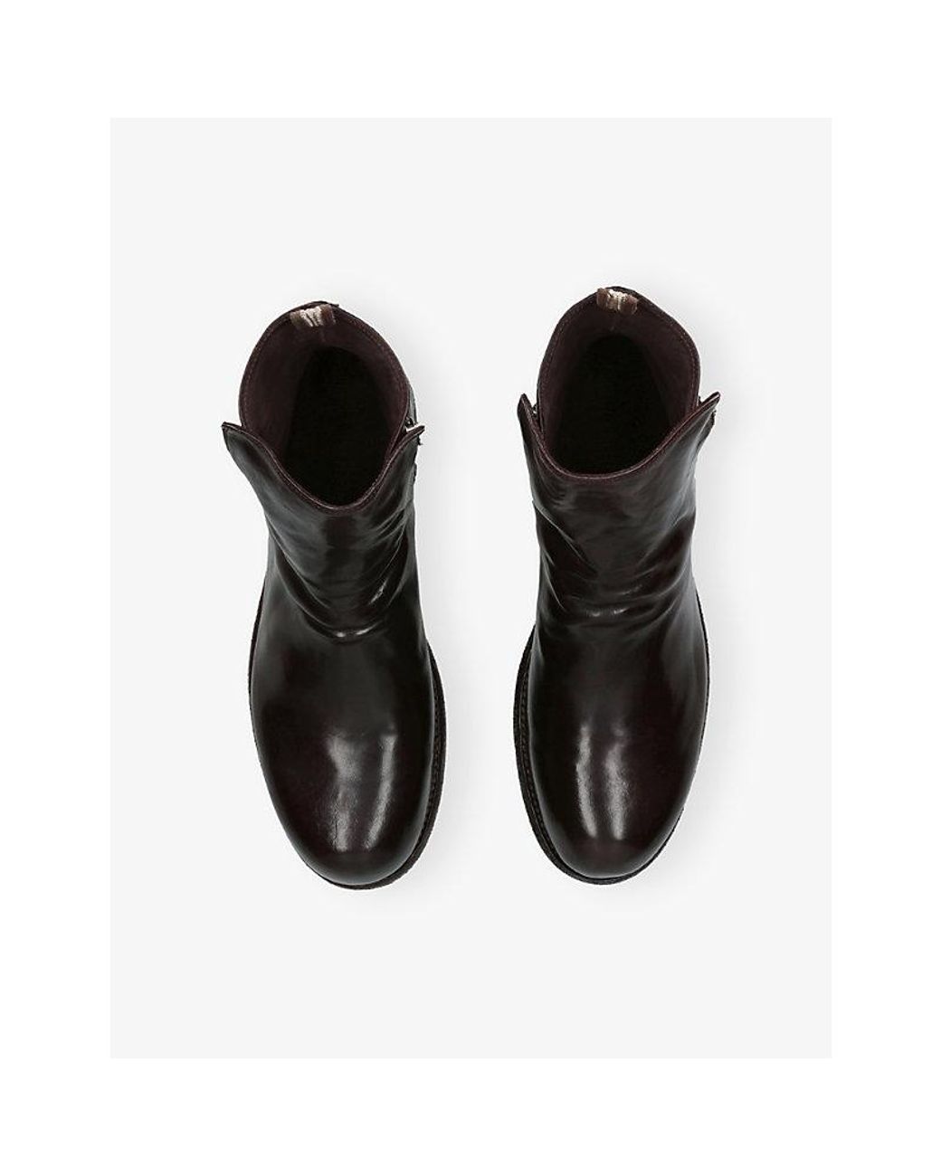 Officine Creative Black Bulla Side-Zip Leather Chelsea Boots for men
