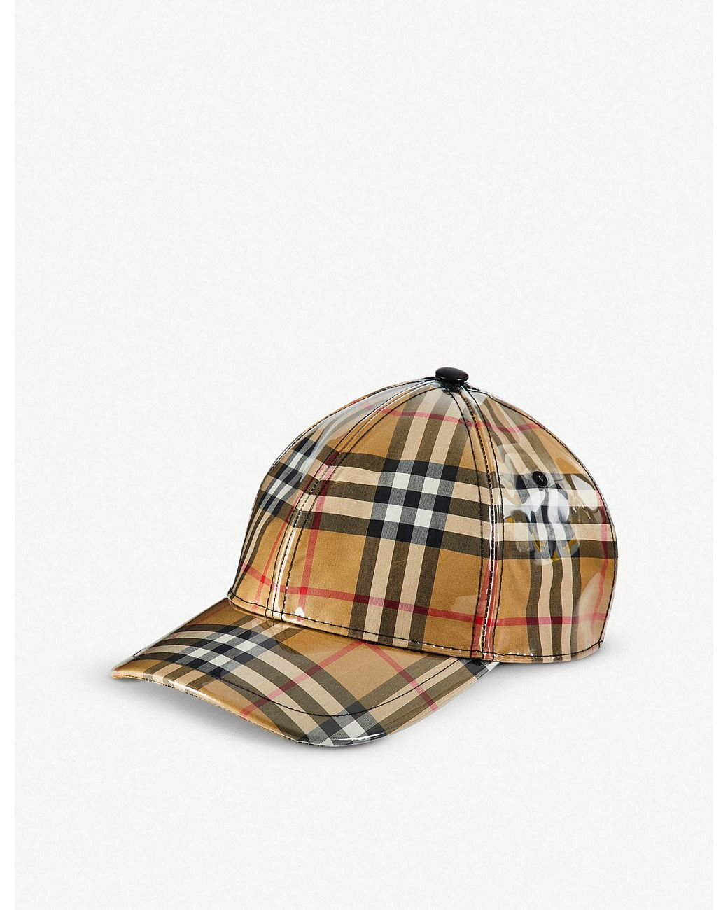 Burberry Vintage Check Pvc Baseball Cap 