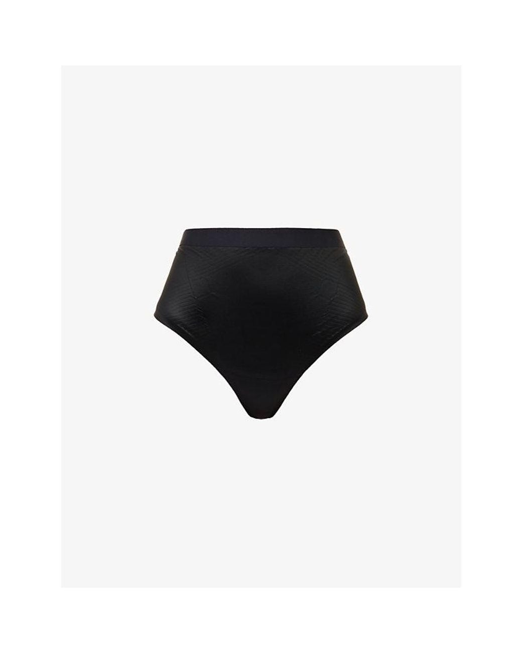 Spanx Black Shape Invisible Stretch-Woven Thong
