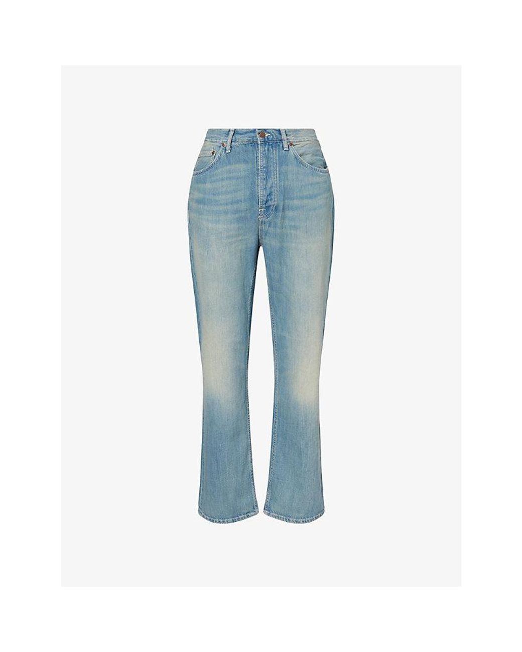Nudie Jeans Blue Tuff Tony Straight-Leg Denim Jeans for men