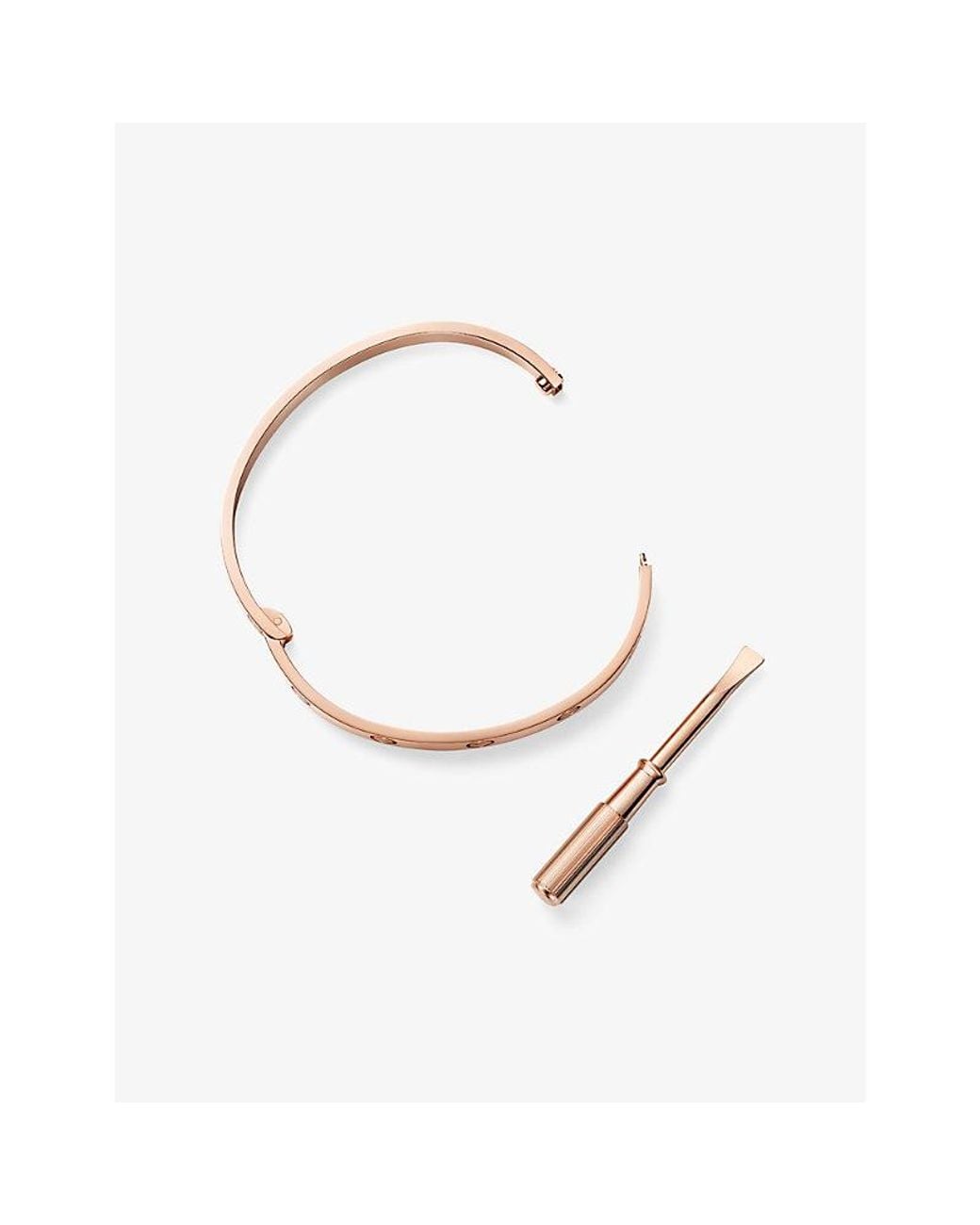 Cartier Pink Love Classic 18Ct Rose- Single-Screw Closure Bracelet