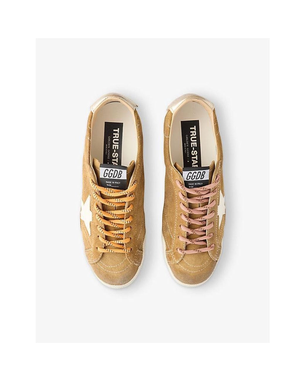 Golden Goose Deluxe Brand Natural True-Star Suede Trainers