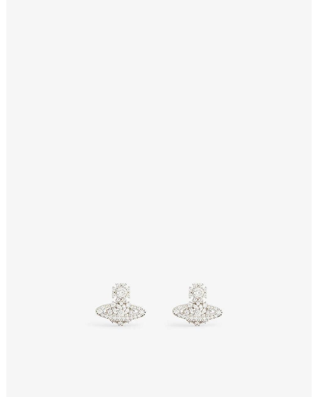 Vivienne Westwood｜ (CARMELA BAS RELIEF EARRINGS (620103 Vivienne Westwood Silver Carmela Bas Relief Earrings