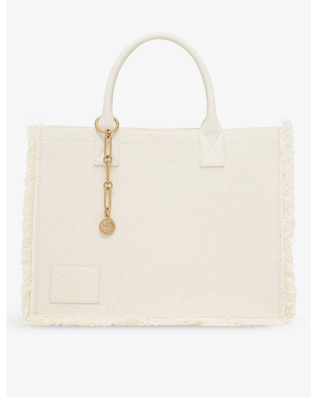 Kasbah Brand-print Denim Tote Bag 
