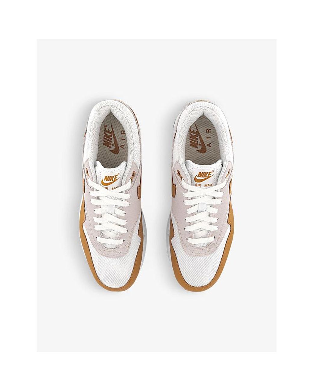 Nike Air Max 1 Leather Low-top Trainers 9. in White for Men | Lyst