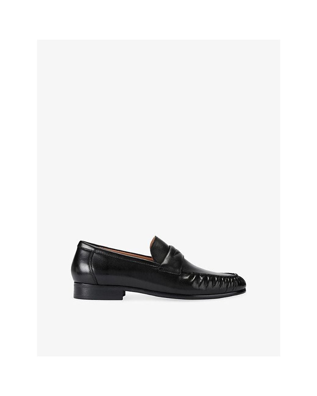 Steve Madden Black Passage Leather Loafers for men