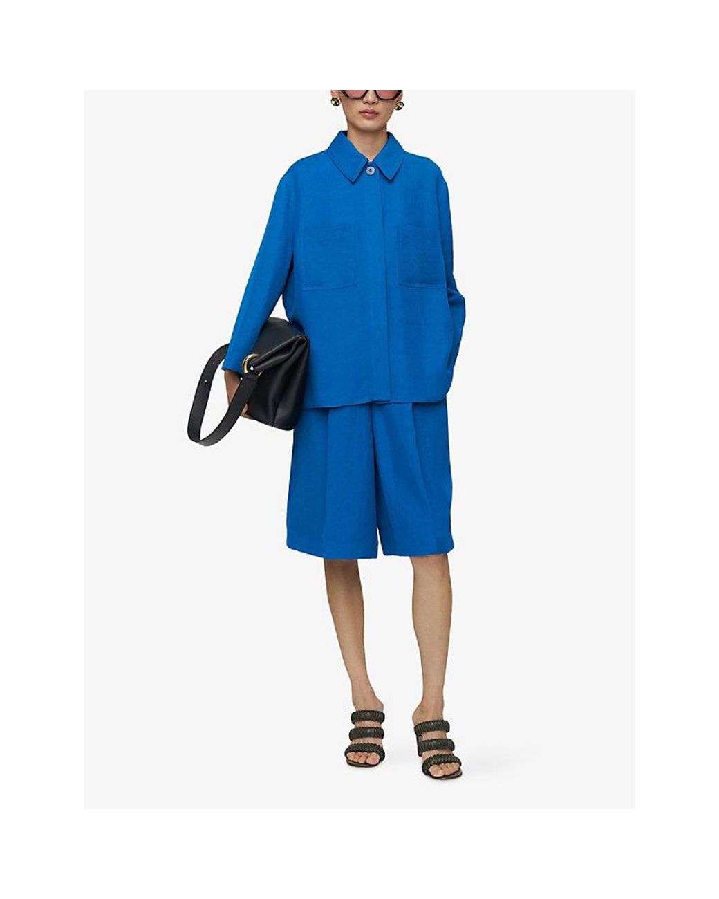 Joseph Blue Simi Relaxed-Fit Woven Shirt
